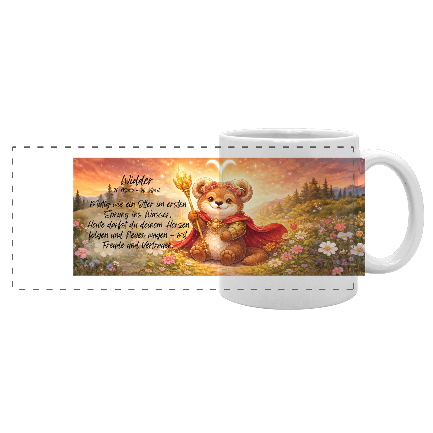 Horoskop Tassen - Widder - Panorama Tasse