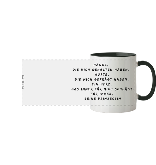 Vatertags Geschenk-zum personalisieren  - Panorama Tasse zweifarbig