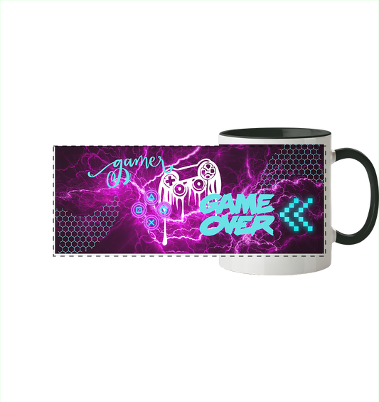 Gamer Girl - Panorama Tasse zweifarbig