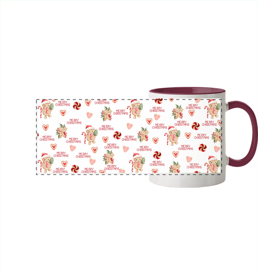 Lebkuchen Tasse - Panorama Tasse zweifarbig