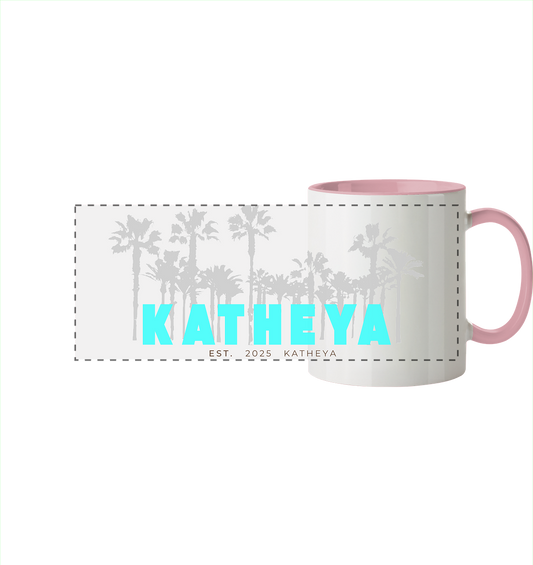 Katheya - Palm Street  - Panorama Tasse zweifarbig