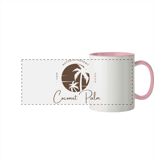 Katheya - Coconut Palm - Panorama Tasse zweifarbig