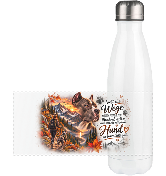 Dog Liebe Amstaff - Panorama Thermoflasche 500ml